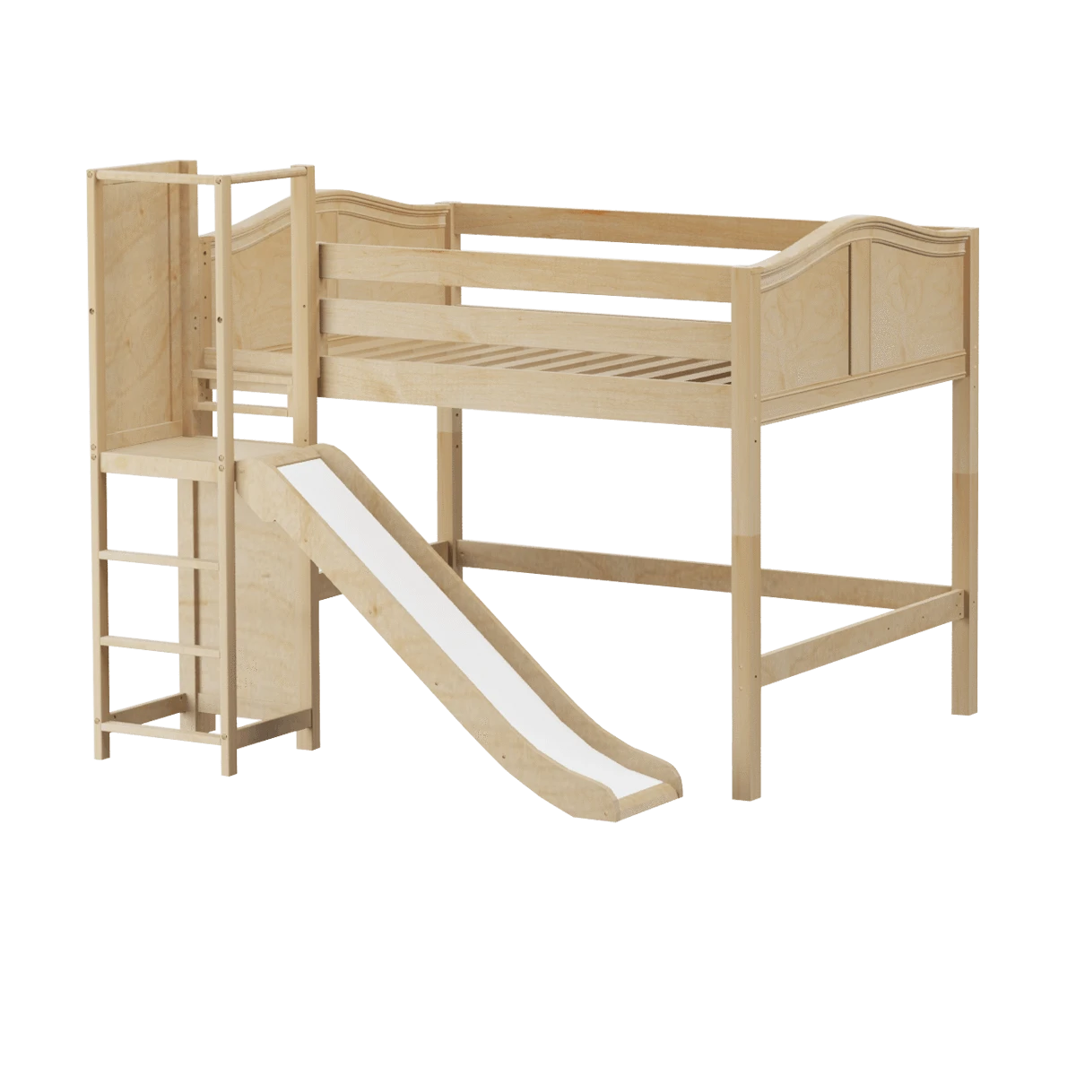 Maxtrix Full Mid Loft Bed With Slide Platform 15 Maxtrix Full Mid Loft Bed With Slide Platform - Image 13