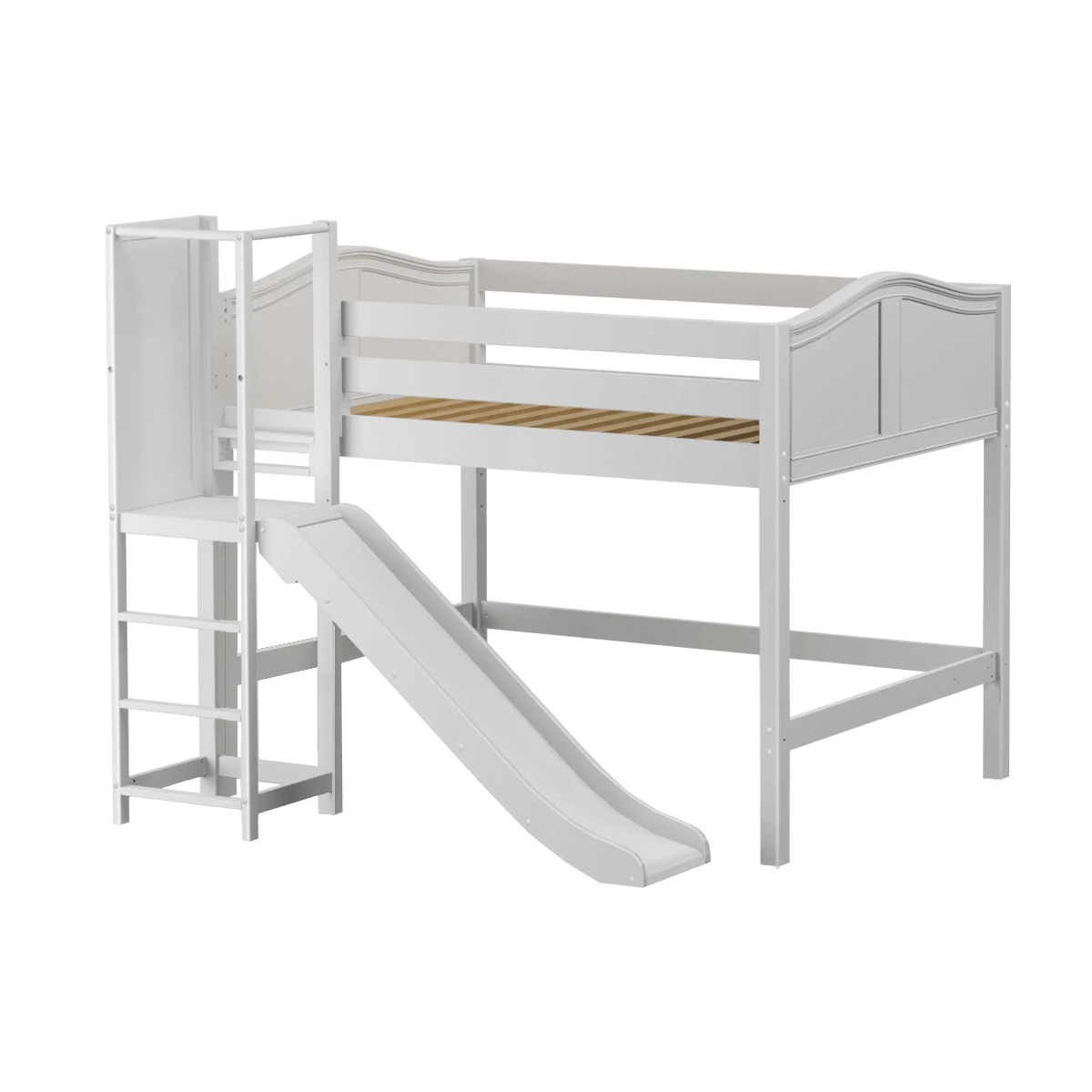 Maxtrix Full Mid Loft Bed With Slide Platform 9 Maxtrix Full Mid Loft Bed With Slide Platform - Image 7