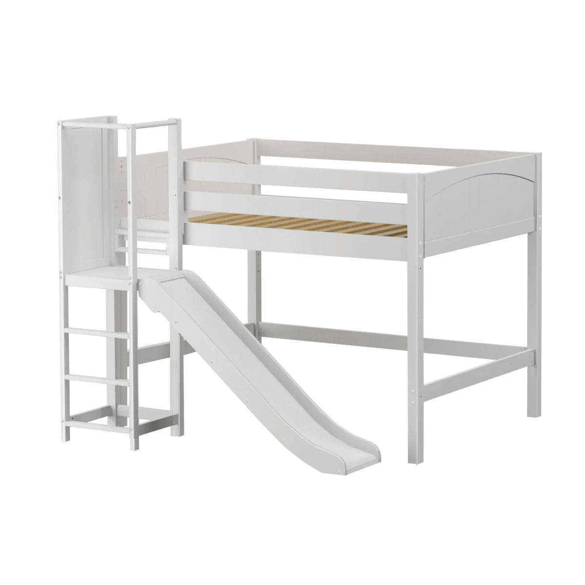 Maxtrix Full Mid Loft Bed With Slide Platform 10 Maxtrix Full Mid Loft Bed With Slide Platform - Image 8