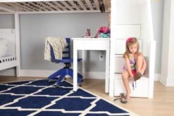 Maxtrix Twin High Corner Loft Bunk Bed With Ladder + Stairs - R -Kids Furniture RGB5RRX 1553019846199