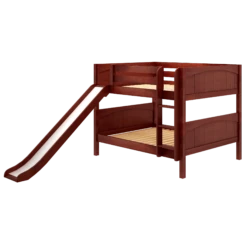 Maxtrix Full Low Bunk Bed With Slide -Kids Furniture ROCK CP LEFT