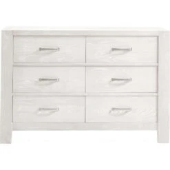 Natart Rustico Double Dresser -Kids Furniture Rustico DD white