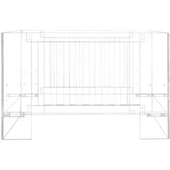 Nursery Works Vetro Crib Clear Acrylic 14 Nursery Works Vetro Crib Clear Acrylic -Kids Furniture S1000CA White Background 05