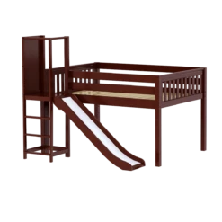 Maxtrix Full Low Loft Bed With Slide Platform -Kids Furniture SALABIM CS 205c2f3f 9648 4f00 be02 f96cbd7ff7f9