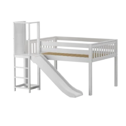 Maxtrix Full Low Loft Bed With Slide Platform -Kids Furniture SALABIM WS 37d3e6cb c8a3 4828 a215 53182b287498