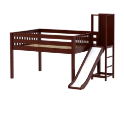 Maxtrix Full Low Loft Bed With Slide Platform -Kids Furniture SIM CS 10cc926f 286f 494b b93b 12809779450a