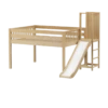 Maxtrix Full Low Loft Bed With Slide Platform -Kids Furniture SIM NS 1e0c8b3c a166 447f bc43 b23ce7625e59