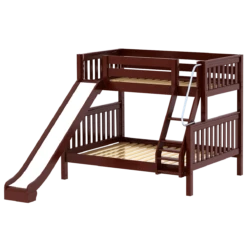 Maxtrix Twin Over Full Medium Bunk Bed + Slide -Kids Furniture SLICK CS