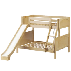 Maxtrix Twin Over Full Medium Bunk Bed + Slide -Kids Furniture SLICK NP