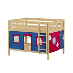 Maxtrix Full Low Bunk Bed With Straight Ladder + Curtain 28 Maxtrix Full Low Bunk Bed With Straight Ladder + Curtain -Kids Furniture SLURP21 NS dc1a224f e56e 475e bedf 2d2757c59a18