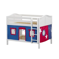 Maxtrix Full Low Bunk Bed With Straight Ladder + Curtain 25 Maxtrix Full Low Bunk Bed With Straight Ladder + Curtain -Kids Furniture SLURP21 WC 63f42fb4 ecff 48de b832 db71851a0d90