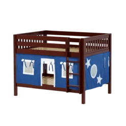 Maxtrix Full Low Bunk Bed With Straight Ladder + Curtain 33 Maxtrix Full Low Bunk Bed With Straight Ladder + Curtain -Kids Furniture SLURP22 CS 4bbbbd1c 8628 4183 8c6f 9588e7c710b7