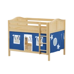 Maxtrix Full Low Bunk Bed With Straight Ladder + Curtain 35 Maxtrix Full Low Bunk Bed With Straight Ladder + Curtain -Kids Furniture SLURP22 NC 3239dbe3 7b36 42fb b27e 8457559a35f1