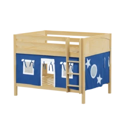 Maxtrix Full Low Bunk Bed With Straight Ladder + Curtain 36 Maxtrix Full Low Bunk Bed With Straight Ladder + Curtain -Kids Furniture SLURP22 NP 4e5bb6cd c52e 4929 9c14 f91ed4eaeb30