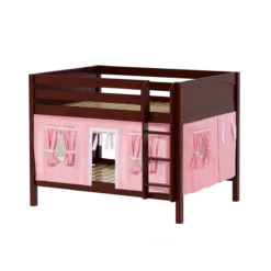 Maxtrix Full Low Bunk Bed With Straight Ladder + Curtain 41 Maxtrix Full Low Bunk Bed With Straight Ladder + Curtain -Kids Furniture SLURP23 CP a697fca8 c89b 4765 95ac 1d333ef66f60