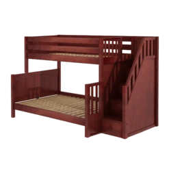Maxtrix Medium Twin Over Full Bunk Bed With Stairs -Kids Furniture SUMO CP