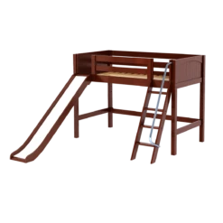 Maxtrix Twin Mid Loft Bed With Slide -Kids Furniture SWEET CP b69bc6d0 0e3b 4f57 aaad 6f5b800cb548
