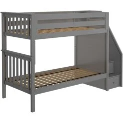 Jackpot Deluxe Sunderland Twin Over Twin Staircase Bunk -Kids Furniture Sunderland 121 Left side