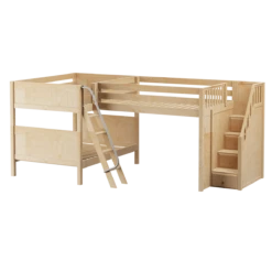 Maxtrix Full Medium Corner Loft Bunk Bed With Ladder + Stairs - R -Kids Furniture THRICE NP 01447f4c 41f4 46aa b842 7747ab0112df