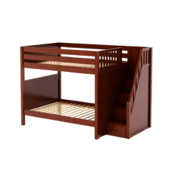 Maxtrix Full High Bunk Bed With Stairs 18 Maxtrix Full High Bunk Bed With Stairs -Kids Furniture TOPPER CP