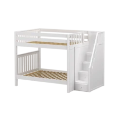 Maxtrix Full High Bunk Bed With Stairs