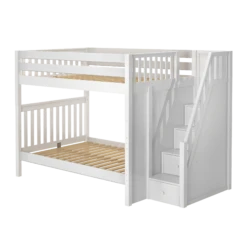 Maxtrix Full XL High Bunk Bed With Stairs