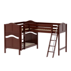 Maxtrix Twin Medium Corner Loft Bunk Bed -Kids Furniture TRIFID CC