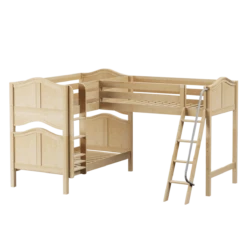 Maxtrix Twin Medium Corner Loft Bunk Bed -Kids Furniture TRIFID NC