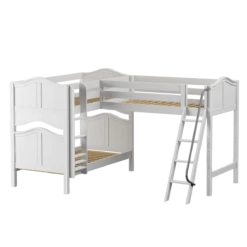 Maxtrix Twin Medium Corner Loft Bunk Bed -Kids Furniture TRIFID WC