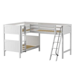 Maxtrix Twin Medium Corner Loft Bunk Bed -Kids Furniture TRIFID WP