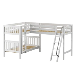 Maxtrix Twin Medium Corner Loft Bunk Bed -Kids Furniture TRIFID WS