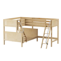 Maxtrix Medium Twin Over Full Corner Loft Bunk Bed -Kids Furniture TRINITY NP 613e6fa4 d849 4c9a 898f f5662b5c46de