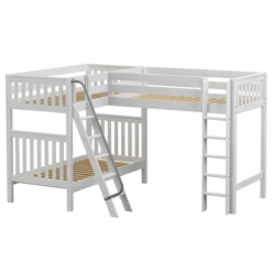 Maxtrix Twin XL High Corner Loft Bunk Bed -Kids Furniture TRIO WS 78abfba8 4dc6 432d 8665 6aec14ab544a