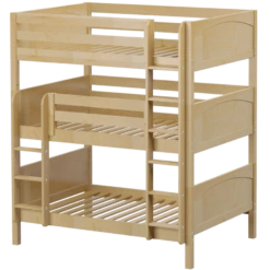 Maxtrix Full Triple Bunk Bed With Straight Ladder -Kids Furniture TRIPLEX NP 57d04e42 74ee 47f8 b641 8e1c05100f13