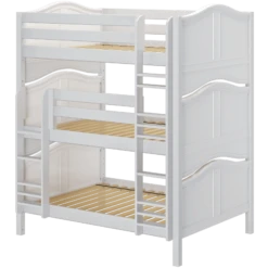 Maxtrix Full Triple Bunk Bed With Straight Ladder -Kids Furniture TRIPLEX WC