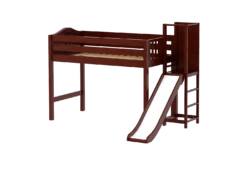 Maxtrix Twin Mid Loft Bed With Slide Platform -Kids Furniture TURF CC 4ddf9dda 1916 4101 b0ce 9fc34ad91aed