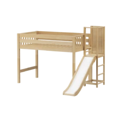 Maxtrix Twin Mid Loft Bed With Slide Platform -Kids Furniture TURF NS 2d99a11b 8ce9 4197 8da2 c4aed08901cb