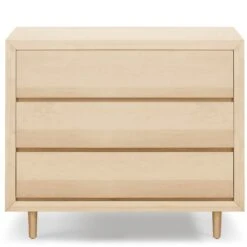 Ubabub Nifty 3-Drawer Dresser -Kids Furniture UB0320BR White Background 01 1