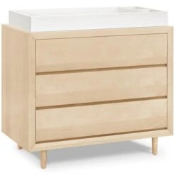 Ubabub Nifty 3-Drawer Dresser -Kids Furniture UB0320BR White Background 03 3