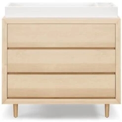 Ubabub Nifty 3-Drawer Dresser -Kids Furniture UB0320BR White Background 04 4