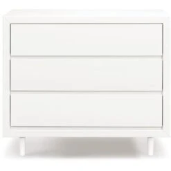 Ubabub Nifty 3-Drawer Dresser -Kids Furniture UB0320RW White Background 01