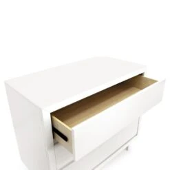 Ubabub Nifty 3-Drawer Dresser -Kids Furniture UB0320RW White Background 02