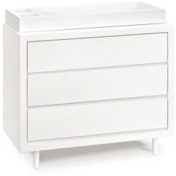 Ubabub Nifty 3-Drawer Dresser -Kids Furniture UB0320RW White Background 03