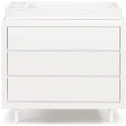 Ubabub Nifty 3-Drawer Dresser -Kids Furniture UB0320RW White Background 04