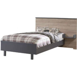Tulip Urban Convertible Crib + 3-Drawer Dresser XL -Kids Furniture Urban Collection 01 Natural and Charcoal Bed 01 52a9a790 e542 49f8 9862 a7f664bbbcf2