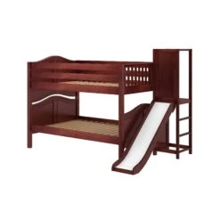 Maxtrix Full Low Bunk Bed With Slide Platform -Kids Furniture VOODOO CC