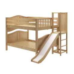 Maxtrix Full Low Bunk Bed With Slide Platform -Kids Furniture VOODOO NC
