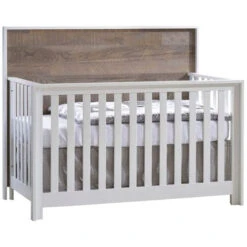 Nest Juvenile Vibe "5-in-1" Convertible Crib -Kids Furniture Vibe Convertible Crib brown bark