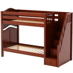 Maxtrix Twin High Bunk Bed With Stairs 19 Maxtrix Twin High Bunk Bed With Stairs -Kids Furniture WOPPER CC