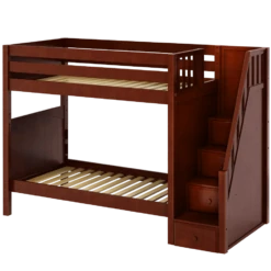 Maxtrix Twin High Bunk Bed With Stairs 18 Maxtrix Twin High Bunk Bed With Stairs -Kids Furniture WOPPER CP